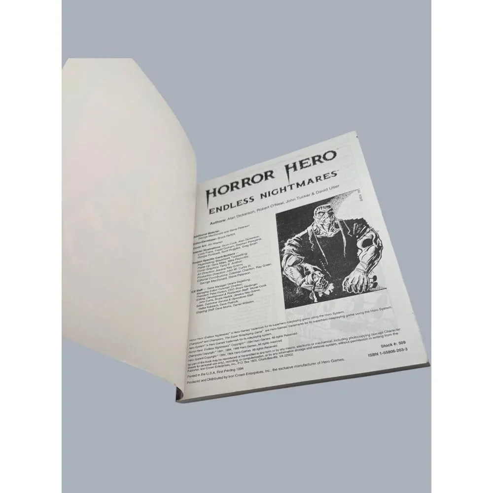 Iron Crown Enterprises horror hero